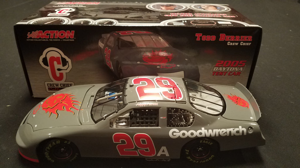 Autographed Kevin Harvick - Todd Berrier Monte Carlo 1:24 Diecast Test Car in Original Box