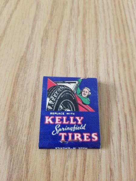 Kelly Tires Independent Oil Co Matchbook - Pennsylvania