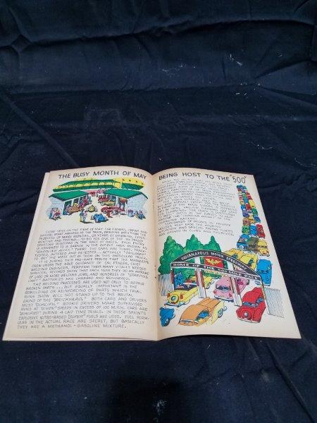 1957 INDIANAPOLIS 500 Marquette Program Comic/ Magazine Framed (12 pages)