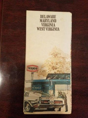 1975 Texaco Delaware, Maryland, Virginia, and West Virginia Road Map
