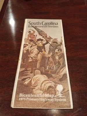 1976 South Carolina Battleground of Freedom Bicentennial Map - Primary Highway System