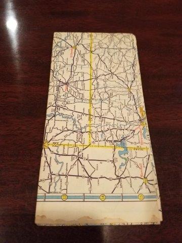 1955 AAA Arknasas, Louisiana, and Mississippi Road Map