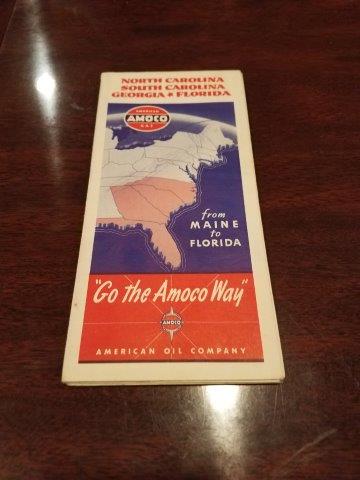 1940s Amoco American Oil Company North Carolina, South Carolina, Georgia, and Florida