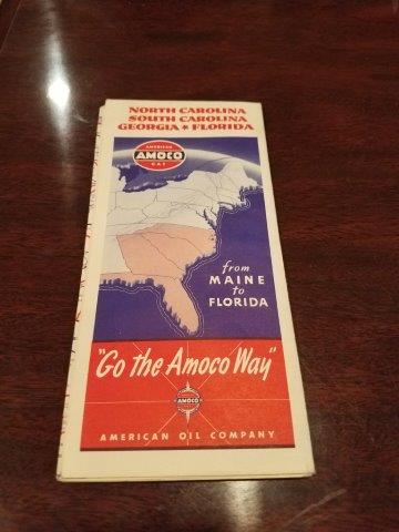 1940s Amoco American Oil Company North Carolina, South Carolina, Georgia, and Florida
