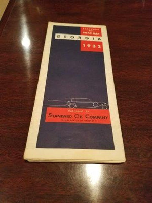 1932 Standard Oil Georgia Road Map