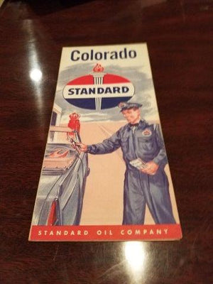1950s Standard Oil Colorado Road Map