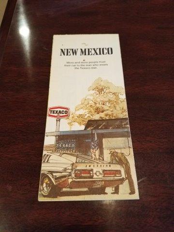 1972 Texaco New Mexico Road Map
