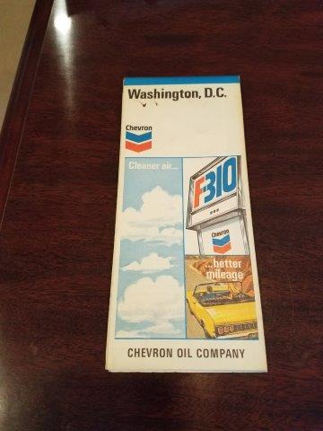 1971 Chevron Washington DC Road Map