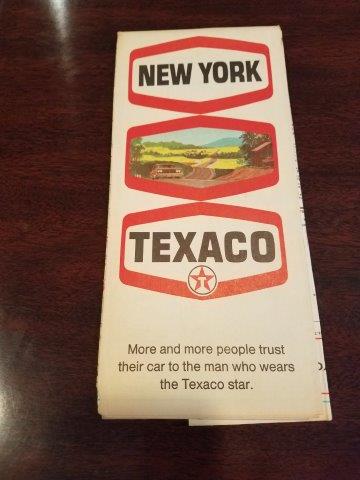 1970 Texaco New York Road Map