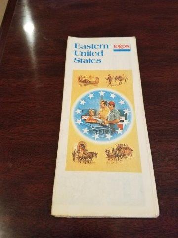 1975 Exxon Eastern US Road Map