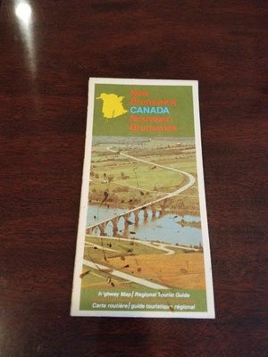 1973 New Brunswick Canada Road Map