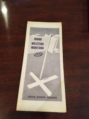 1953-1954 AAA Idaho, Western Montana Road Map