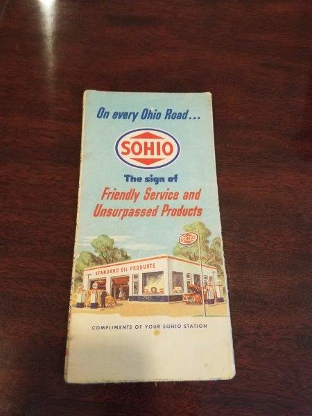 1940s Standard Oil Ohio Road Map