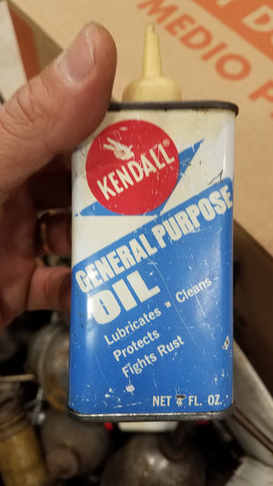 Kendall General Purpose Oil Empty 4oz Can