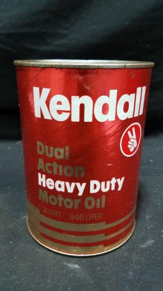 Kendall Dual Action Heavy Duty Full Quart Cardboard Oil Can