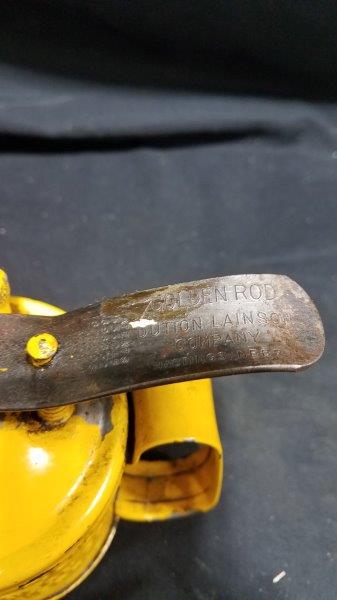 Golden Rod Embossed Pump Oiler metal Can One Pint