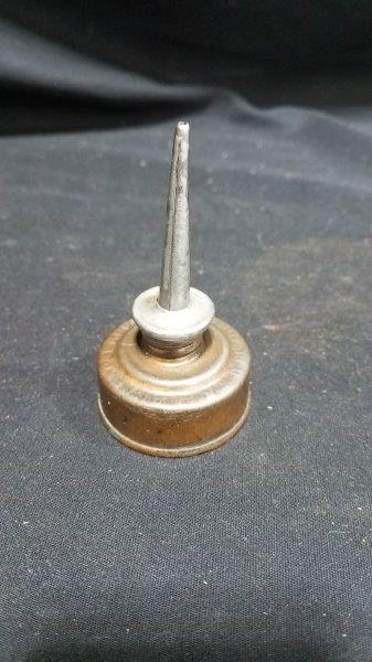 Singer Mini Oiler Can Embossed Pat APPD FOR 1 7/8" base