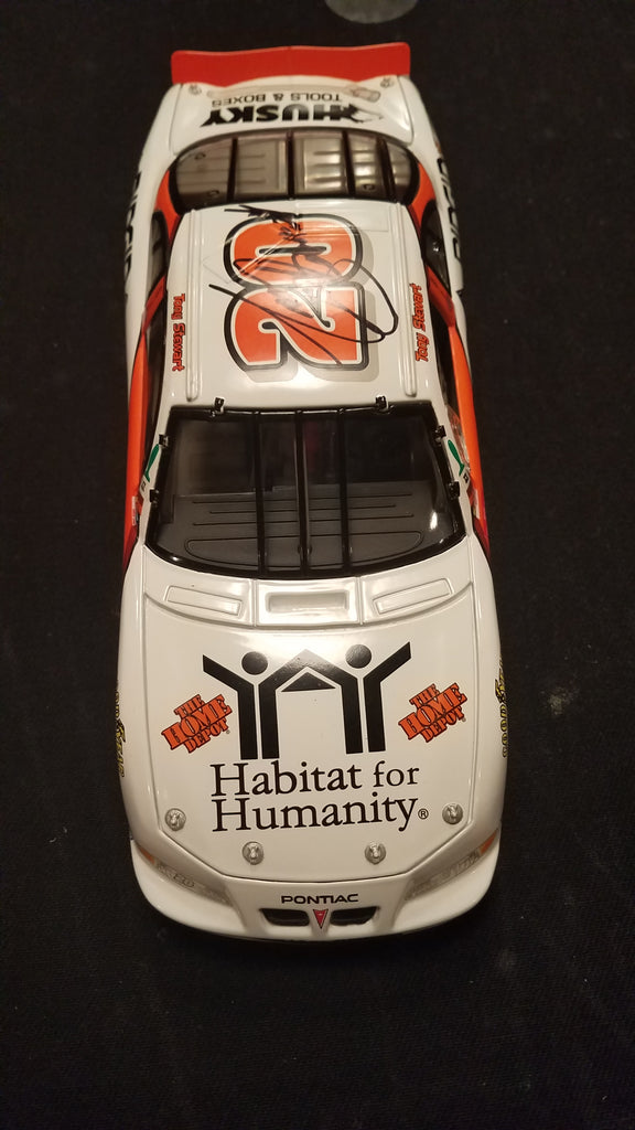 Autographed Tony Stewart Pontiac Habitat for Humanity Nascar 1:24 Diecast in Original Box