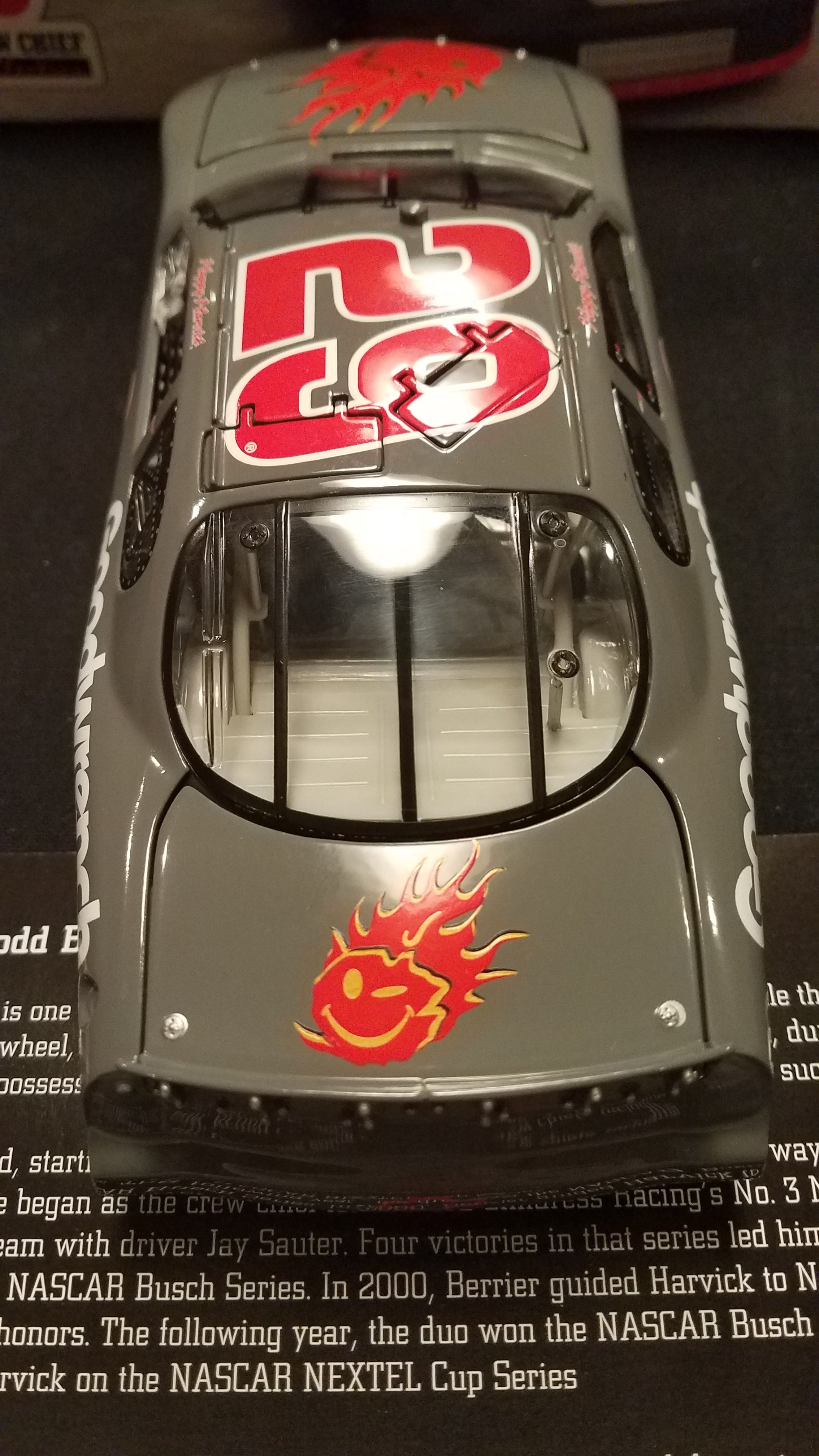 Autographed Kevin Harvick - Todd Berrier Monte Carlo 1:24 Diecast Test Car in Original Box