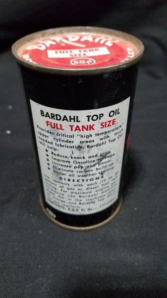 Bardahl Top Oil Full 6 oz Metal Can