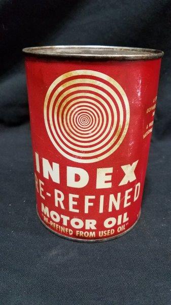 Index Oil Quart Full Metal Can