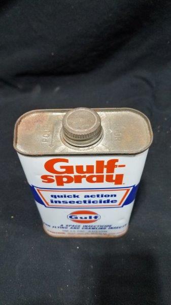 Gulf Oil Quick Action 1 Pint Empty Metal Can