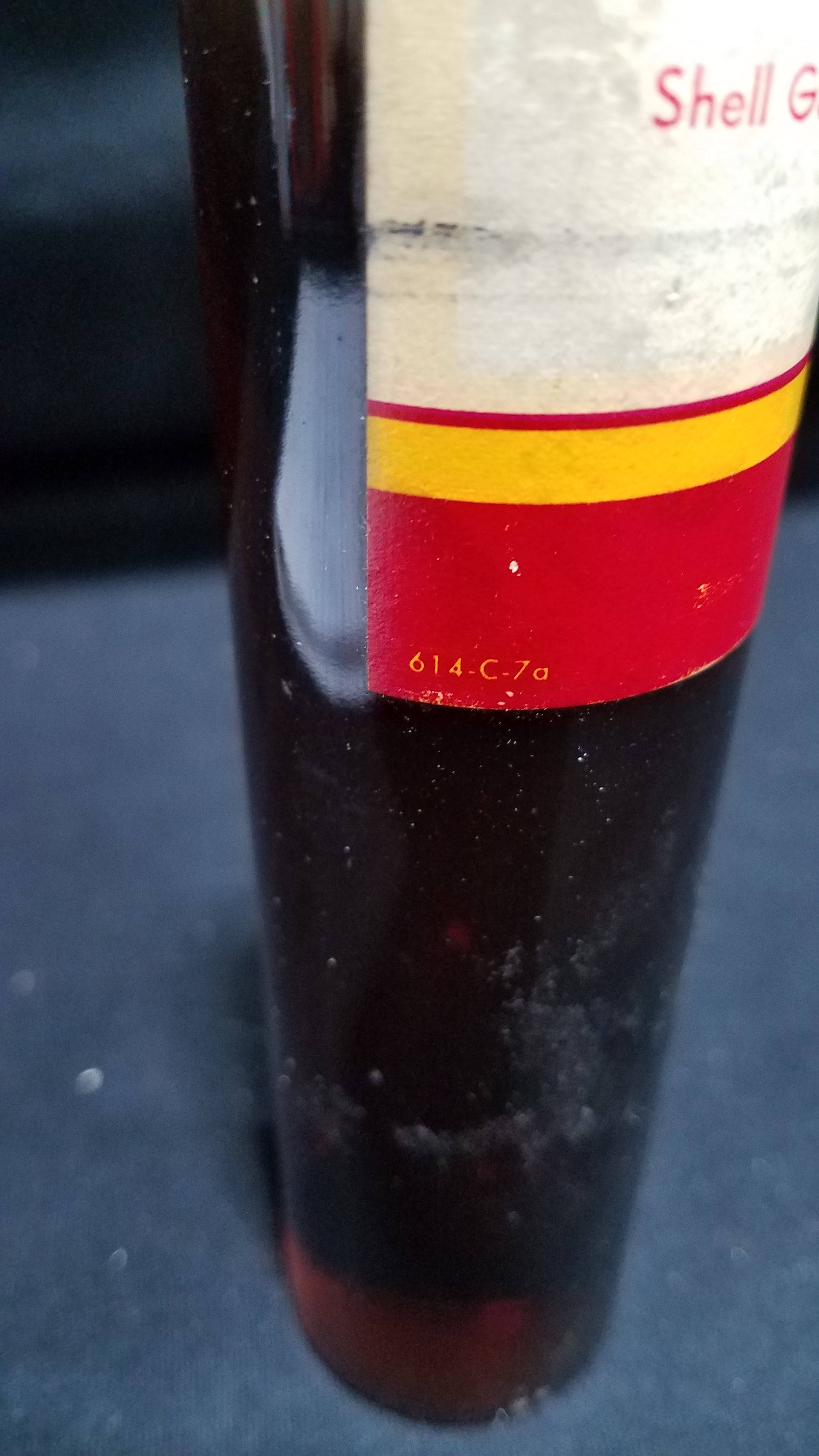 Shell Garia Oil 27 Glass Bottle Sample