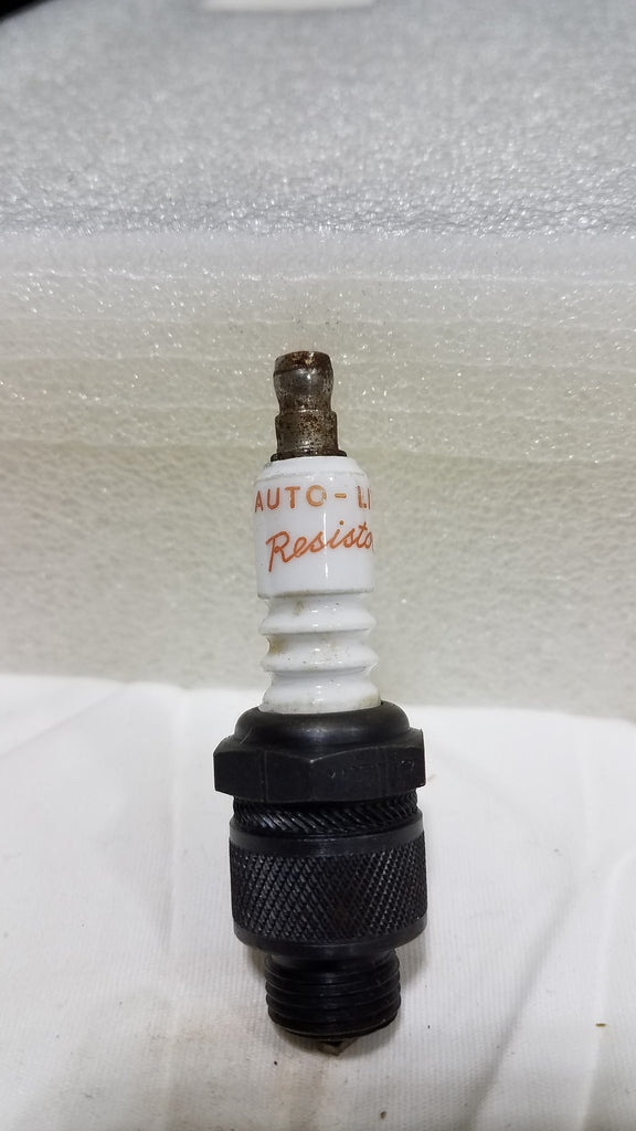 Rare Vintage Auto-Lite Resistor AR 8 Patented USA Spark Plug 13/16" Hex 2 5/8" Length