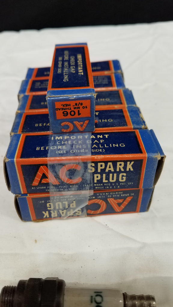 Rare Vintage  11 AC 106 Spark Plugs in Original boxes