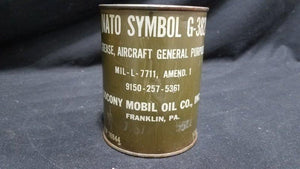 Socony Mobil NATO Military 1 Lb Grease Can
