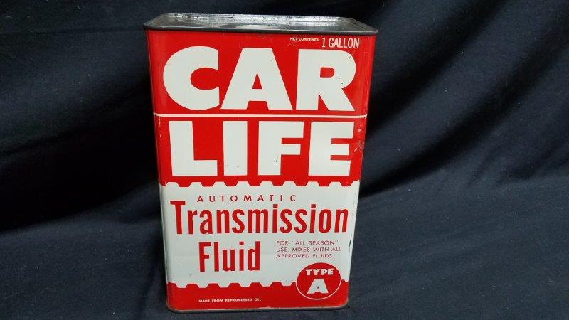 Car Life 1 Gallon Full Metal Transmission Fluid Oil Can
