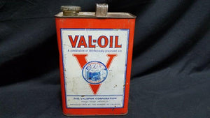 Val-Oil One Gallon Metal Oil Can