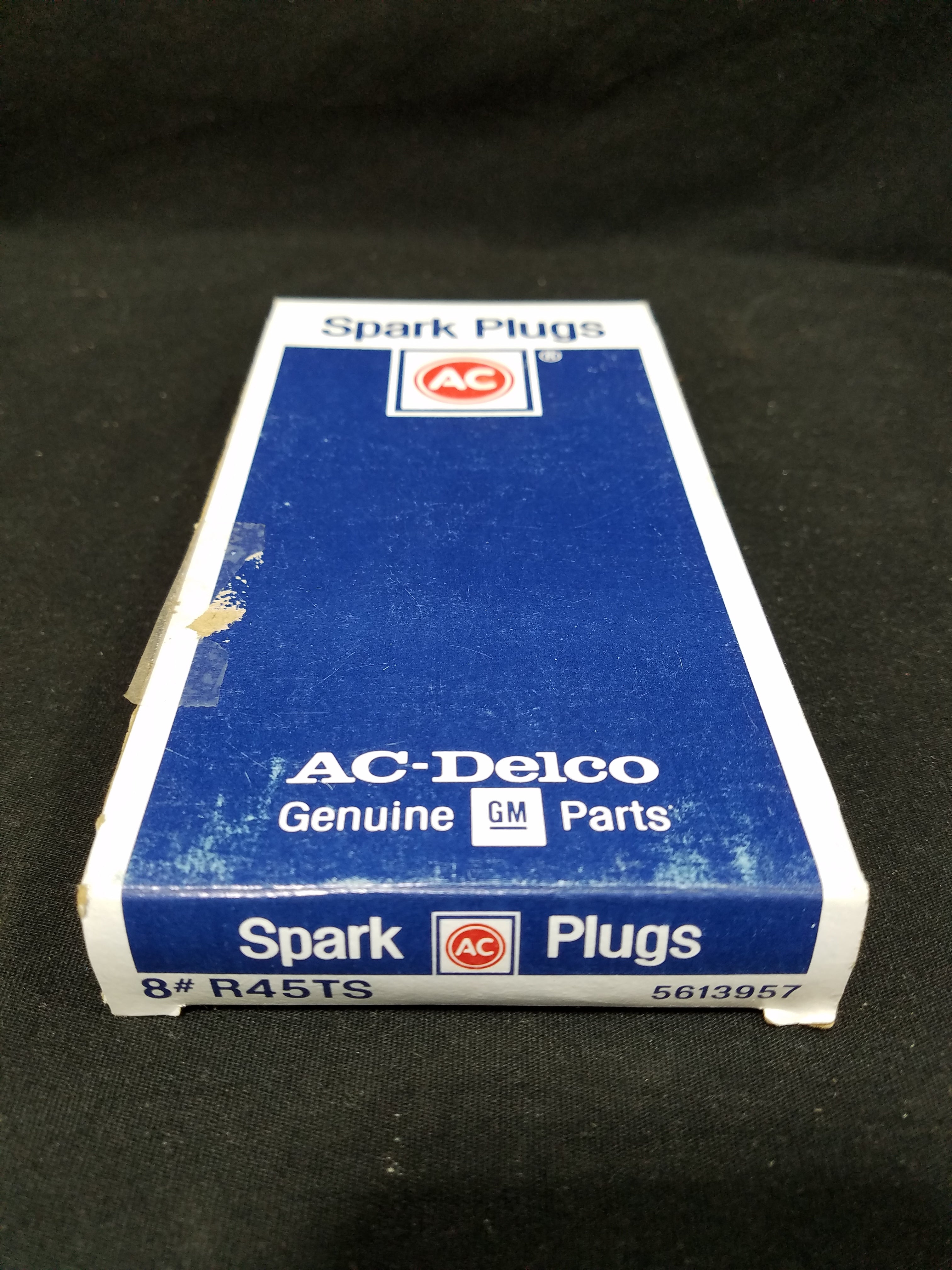 AC Delco GM R45TS Spark Plugs NOS in Original Box (Lot of 8)