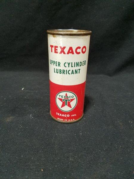 Texaco Upper Cylinder Lubricant 4oz Full Metal Oil Can