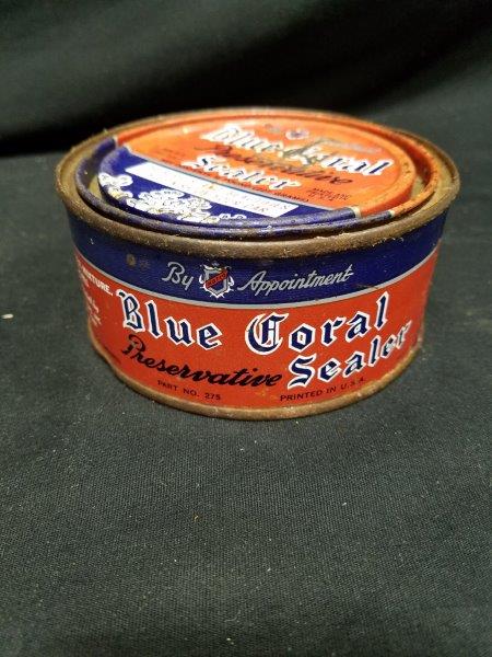 Blue Coral Sealer Wax 1/2 lb Metal Can
