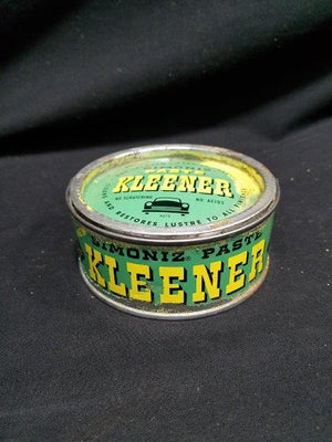 Simoniz Kleener Green Metal Wax Can