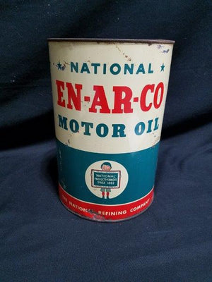 Enarco 5 Quart Metal Motor Oil Can