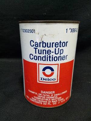 Delco GM Carburetor Tune-up Conditioner 1 Quart Metal Oil Can