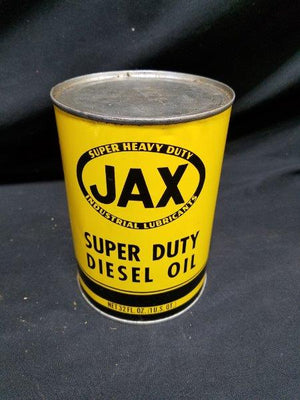 JAX Super Duty Diesel Motor Oil Full Quart Metal Can