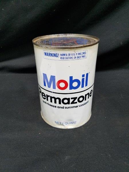 Mobil Permazone Anti-Freeze Quart Full Metal Can