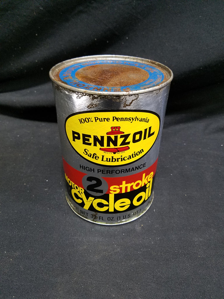 Pennzoil 2 Stroke Motorcycle Composite Empty Quart Motor Oil Can