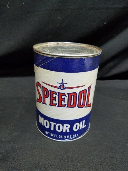 Speedol Motor Oil Full Composite Quart Oil Can with Graphics