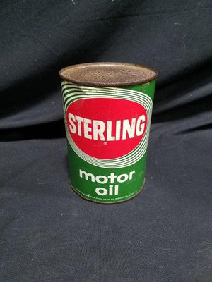 Sterling Quart Metal Motor Oil Can