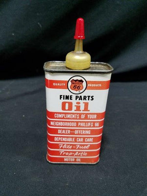 Phillips 66 Fine Parts Oil 4 oz Metal oiler Can