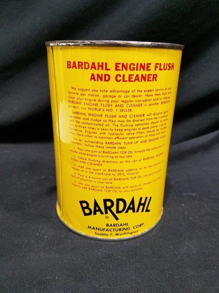 Bardahl Engine Flush and Cleaner Quart Full Metal Oil Can