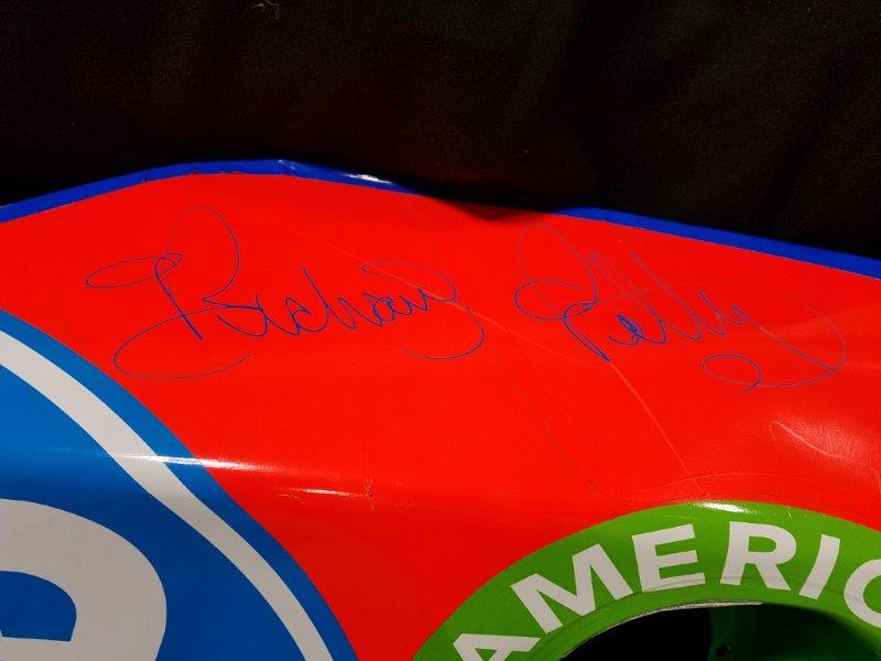 Richard Petty Autographed 43 Race Used Car Sheet Metal  31" x 45"