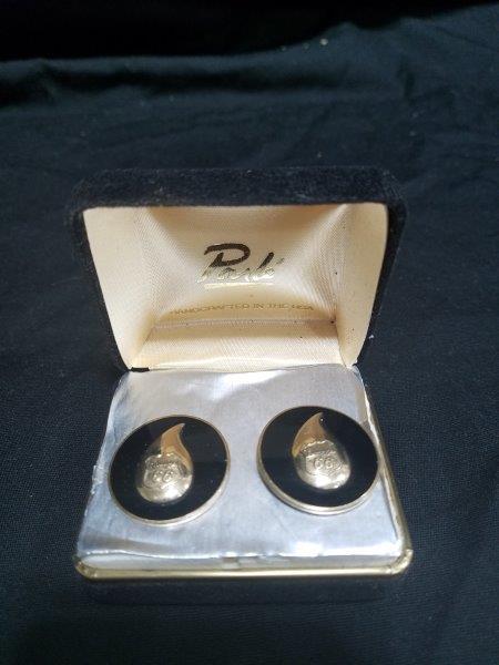 Phillips 66 Oil Drop 10 Kt Gold Cuff Links