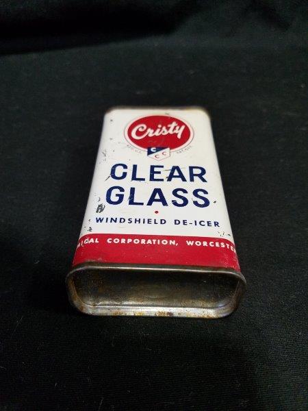 Cristy Clear Glass Lead Top Oiler Can