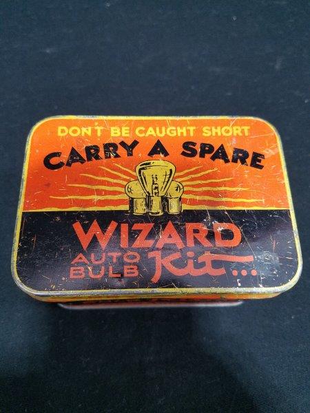Western Auto Wizard Auto Bulb Kit Tin Can