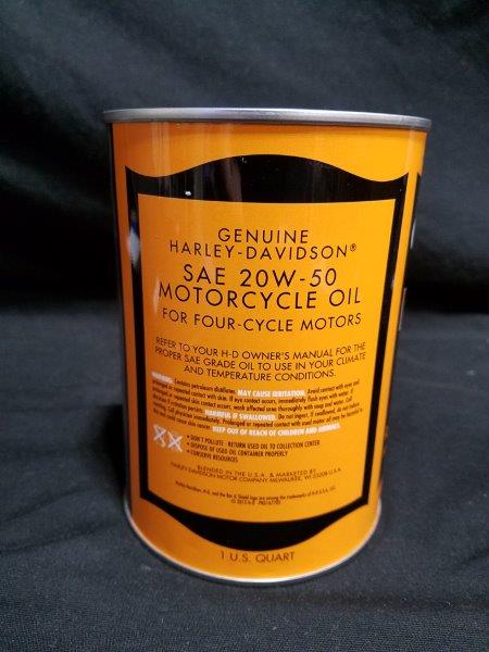 Harley-Davidson Quart Metal Genuine Motor Oil Can